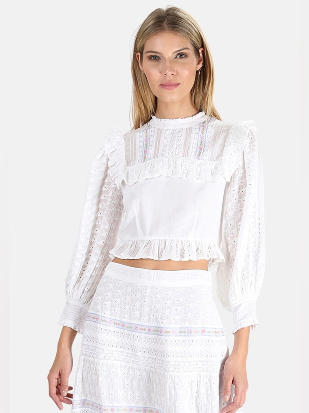 LoveShackFancy Love Shack Fancy Doreen Crop Top size 4